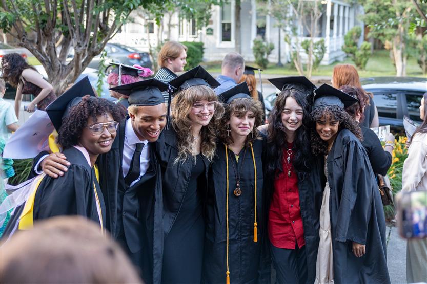 Students celebrate graduating